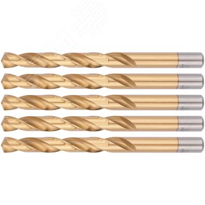Изображение товара Сверла HSS по металлу, титановое покрытие 11.0 мм (5 шт) (упак)