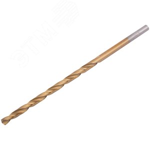 Сверла HSS по металлу, удлиненные, титановое покрытие 4.5х126 мм набор (10шт) - фото 2