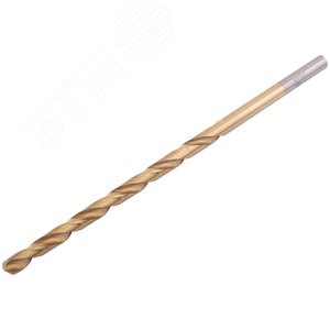 Сверла HSS по металлу, удлиненные, титановое покрытие 5.0х132 мм (10 шт) - фото 2