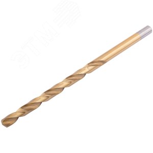 Сверла HSS по металлу, удлиненные, титановое покрытие 8.0х165 мм (5 шт) - фото 2