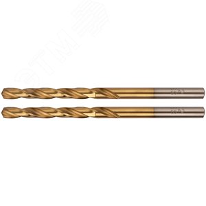 Изображение товара Сверла HSS по металлу, титановое покрытие, в блистере 4.2 мм (2 шт) (упак)