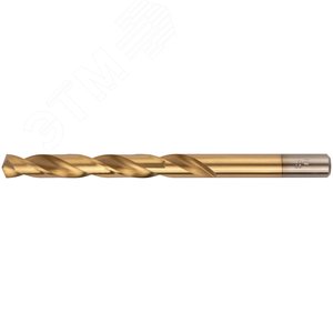 Сверло HSS по металлу, титановое покрытие, в блистере 10,0 мм - фото 1