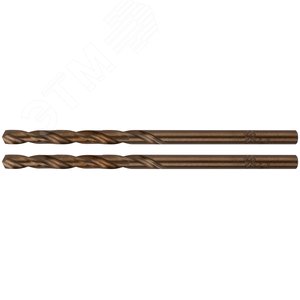 Изображение товара Сверла по металлу HSS с добавкой кобальта 5% Профи в блистере 3.0 мм (2 шт) (упак)