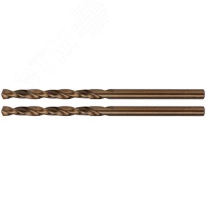 Сверла по металлу HSS с добавкой кобальта 5% Профи в блистере 3.5 мм (2 шт) - фото 1
