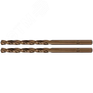 Сверла по металлу HSS с добавкой кобальта 5% Профи в блистере 4.0 мм (2 шт) - фото 1