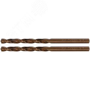 Сверла по металлу HSS с добавкой кобальта 5% Профи в блистере 4.5 мм (2 шт) - фото 1