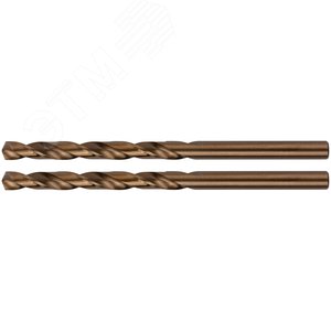 Сверла по металлу HSS с добавкой кобальта 5% Профи в блистере 5.0 мм (2 шт) - фото 1