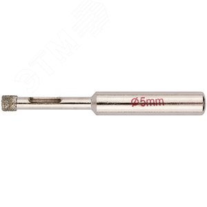 Изображение товара Коронка алмазная кольцевая для керамогранита / мрамора 5 мм (шт)