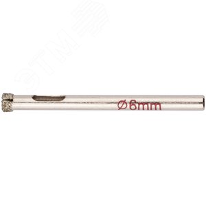 Изображение товара Коронка алмазная кольцевая для керамогранита / мрамора 6 мм (шт)