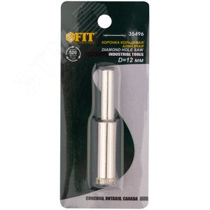 Коронка алмазная кольцевая для керамогранита / мрамора 12 мм - фото 3