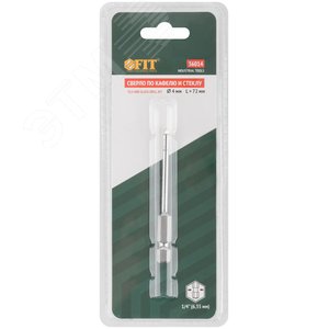 Сверло по кафелю, шестигранный U-хвостовик под биту 4 мм - фото 3