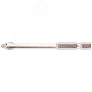 Изображение товара Сверло по кафелю, шестигранный U-хвостовик под биту 6 мм (шт)