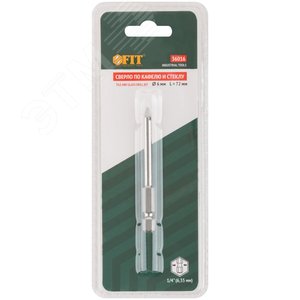 Сверло по кафелю, шестигранный U-хвостовик под биту 6 мм - фото 3