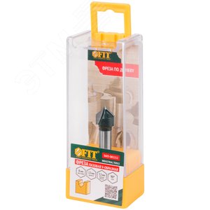 Фреза пазовая V-образная DxHxL=12х12х47.7 мм - фото 3