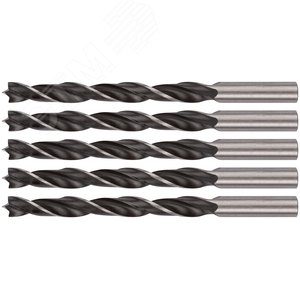 Сверла по дереву 8 мм (5 шт) - фото 1