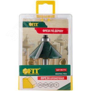 Фреза кромочная конусная с подшипником DxHxL=50.8х27х65.3 мм - фото 4