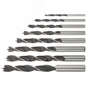 Набор сверл по дереву, пластиковый бокс, 8 шт(3-4-5-6-8-9-10 мм) - фото 2