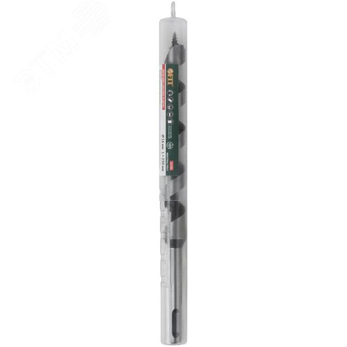 Сверло Левиса винтовое по дереву SDS-PLUS, 16х230 мм - фото 3