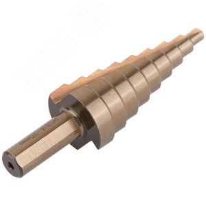 Сверло ступенчатое HSS Co5% (Р6М5К5) по металлу, 9 ступеней, 4-20 мм - фото 5