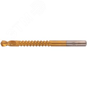 Сверло-фреза универсальное титановое покрытие 6 мм - фото 1