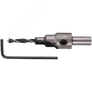 Изображение товара Сверло с зенкером для мебельных стяжек 4 мм/зенкер 6.5 мм (для стяжки 5х50) (шт)