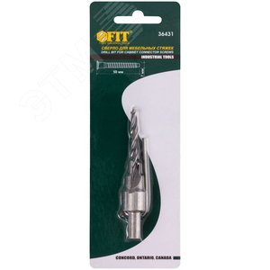 Сверло с зенкером для мебельных стяжек 5 мм/зенкер 9.5 мм (для стяжки 7х50) - фото 2