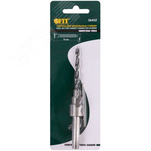 Сверло с зенкером для мебельных стяжек 5 мм/зенкер 9.5 мм (для стяжки 7х70) - фото 3