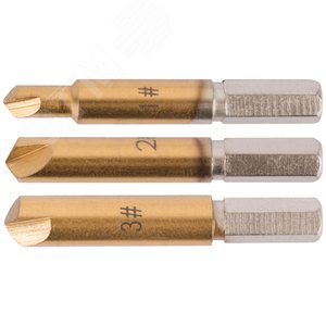 Набор экстракторов Профи, быстрорежущая HSS сталь, 3 шт - фото 2