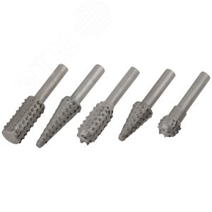 Шарошки стальные по дереву, 5 шт - фото 2