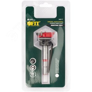 Сверло Форстнера (фреза) с карбидными вставками и ограничителем глубины 35 мм - фото 3