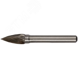 Изображение товара Шарошка карбидная Профи, штифт 6 мм, цилиндрическая с острым наконечником (шт)