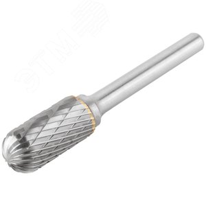 Шарошка карбидная, штифт 6 мм, тип ''С'', цилиндрическая закругленная 12х25х70 мм - фото 2