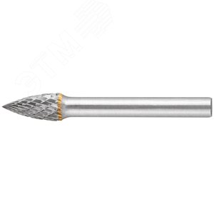 Шарошка карбидная, штифт 6 мм, тип ''G'', параболическая заостренная 8х17х62 мм - фото 1