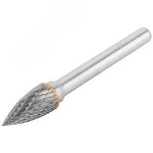 Шарошка карбидная, штифт 6 мм, тип ''G'', параболическая заостренная 10х20х65 мм - фото 2