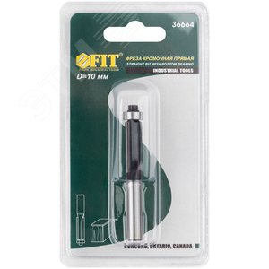 Фреза кромочная прямая, DxHxL = 10x25x67 мм - фото 3