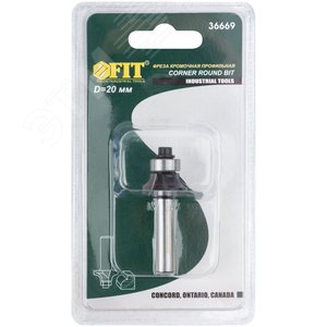 Фреза кромочная профильная c нижним подшипником, DxHxL = 20x8x48 мм - фото 3