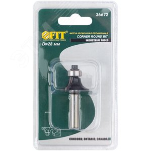 Фреза кромочная профильная c нижним подшипником, DxHxL = 28x12.7x53 мм - фото 3