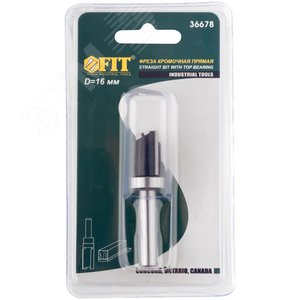 Фреза кромочная прямая с верхним подшипником, DxHxL = 16x20x60 мм - фото 2