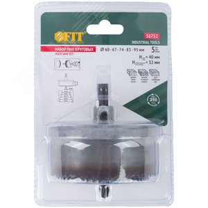 Пилы круговые Профи 60-95 мм набор 5 шт в блистере - фото 3