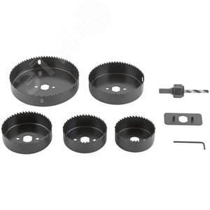 Пилы круговые Профи 68 -127 мм набор 5 шт. (68, 72, 82, 102, 127 мм) в кейсе - фото 2