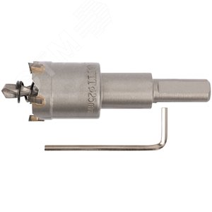 Коронка кольцевая с карбидными вставками Профи (для отверстий в нержавеющей стали) 25 мм - фото 2