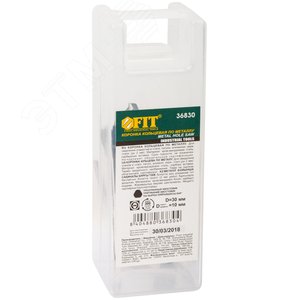 Коронка кольцевая с карбидными вставками Профи (для отверстий в нержавеющей стали) 30 мм - фото 3