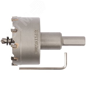 Коронка кольцевая с карбидными вставками Профи (для отверстий в нержавеющей стали) 50 мм - фото 2