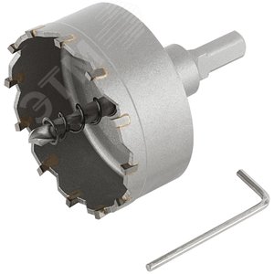 Изображение товара Коронка кольцевая с карбидными вставками Профи (для отверстий в нержавеющей стали) 64 мм (шт)