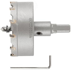 Коронка кольцевая с карбидными вставками Профи (для отверстий в нержавеющей стали) 68 мм - фото 2