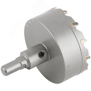 Коронка кольцевая с карбидными вставками Профи (для отверстий в нержавеющей стали) 68 мм - фото 4