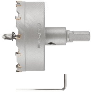 Коронка кольцевая с карбидными вставками Профи (для отверстий в нержавеющей стали) 70 мм - фото 2