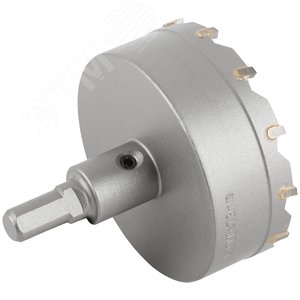 Коронка кольцевая с карбидными вставками Профи (для отверстий в нержавеющей стали) 73 мм - фото 4