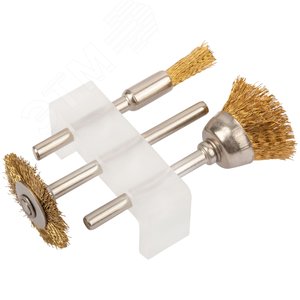 Корщетки латунированные, набор 3 шт - фото 2