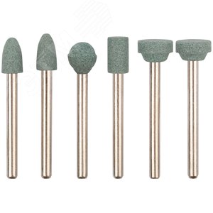 Изображение товара Шарошки силиконово-карбидные, мини, набор 6 шт (шт)